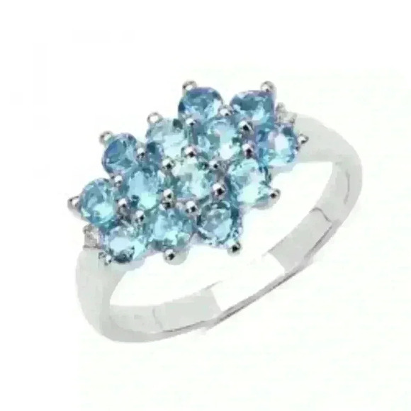 Topaz  sterling silver size 7 ring - Picture 1 of 3